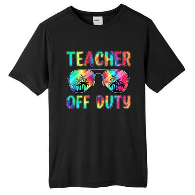 Tie Dye Teacher Off Duty Last Day Of School Teacher Summer Tall Fusion ChromaSoft Performance T-Shirt