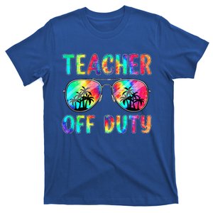 Tie Dye Teacher Off Duty Last Day Of School Teacher Summer T-Shirt