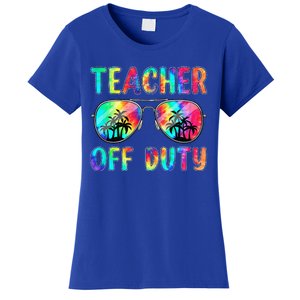 Tie Dye Teacher Off Duty Last Day Of School Teacher Summer Women's T-Shirt