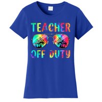 Tie Dye Teacher Off Duty Last Day Of School Teacher Summer Women's T-Shirt