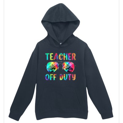 Tie Dye Teacher Off Duty Last Day Of School Teacher Summer Urban Pullover Hoodie