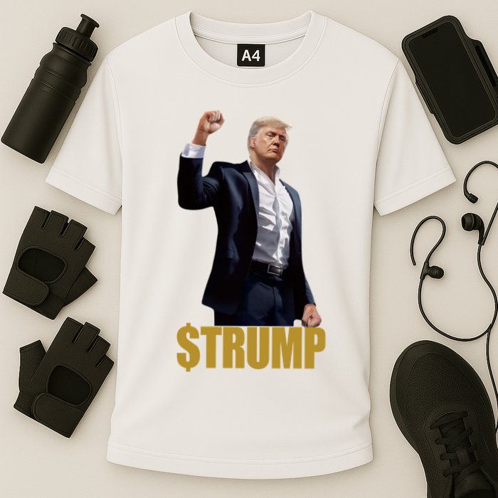 $Trump Donald Trump Meme Coin Crypto Performance Shirt