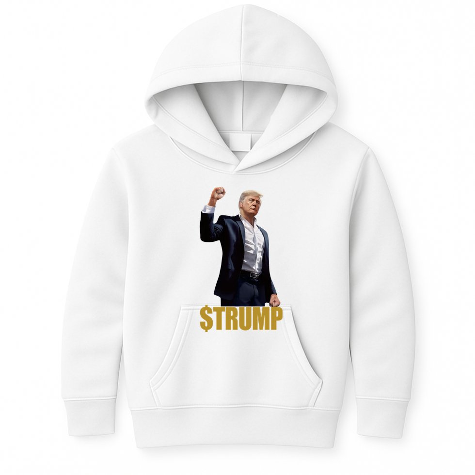 $Trump Donald Trump Meme Coin Crypto Kids Hoodie