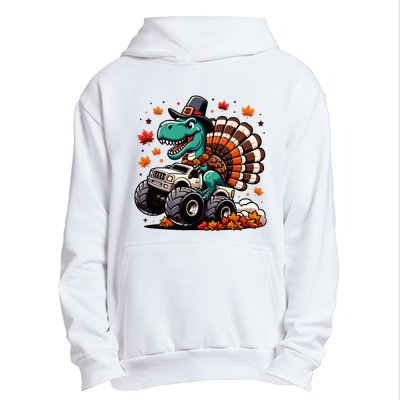 Thanksgiving Dinosaur T Rex Fall Truck Urban Pullover Hoodie