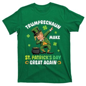 Trump Dabbing Trumprechaun Make St PatrickS Day Great Again T-Shirt