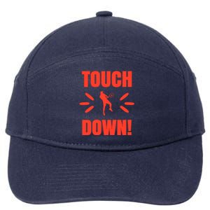 Touch Down Tennis Player 7-Panel Snapback Hat