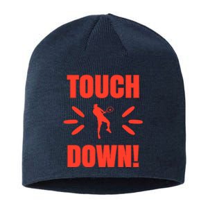 Touch Down Tennis Player Sustainable Beanie