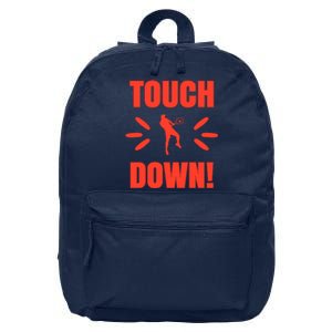 Touch Down Tennis Player 16 in Basic Backpack