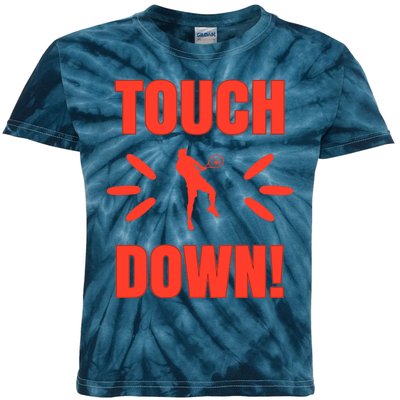 Touch Down Tennis Player Kids Tie-Dye T-Shirt