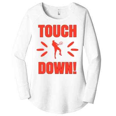 Touch Down Tennis Player Women's Perfect Tri Tunic Long Sleeve Shirt