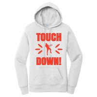 Touch Down Tennis Player Women's Pullover Hoodie