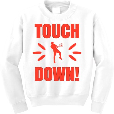 Touch Down Tennis Player Kids Sweatshirt