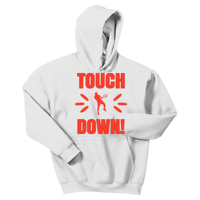 Touch Down Tennis Player Kids Hoodie