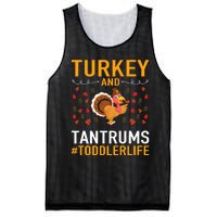 Thanksgiving Design Turkey And Tantrums Life Mesh Reversible Basketball Jersey Tank