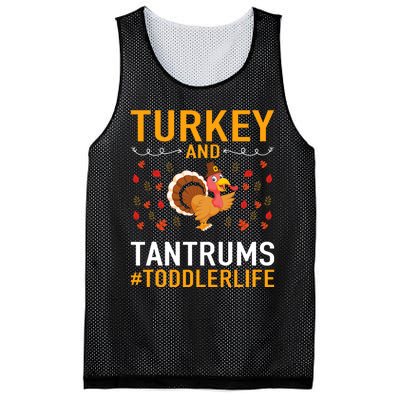 Thanksgiving Design Turkey And Tantrums Life Mesh Reversible Basketball Jersey Tank