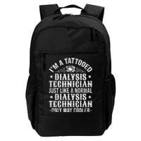 Tattooed Dialysis Tech Dialysis Technician Daily Commute Backpack