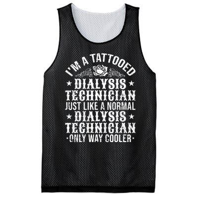 Tattooed Dialysis Tech Dialysis Technician Mesh Reversible Basketball Jersey Tank