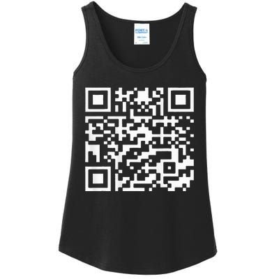 Trump Dance Troll Qr Funny President Trump Dance Code Back Ladies Essential Tank