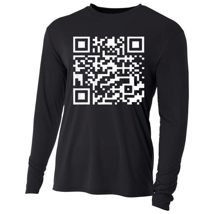 Trump Dance Troll Qr Funny President Trump Dance Code Back Cooling Performance Long Sleeve Crew