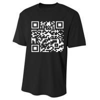 Trump Dance Troll Qr Funny President Trump Dance Code Back Performance Sprint T-Shirt