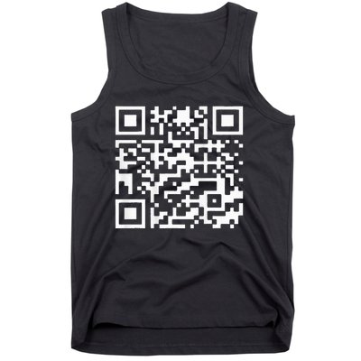 Trump Dance Troll Qr Funny President Trump Dance Code Back Tank Top