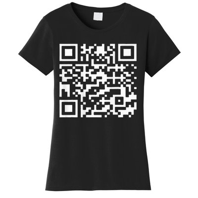 Trump Dance Troll Qr Funny President Trump Dance Code Back Women's T-Shirt