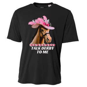 Talk Derby To Me Funny Horse Racing Lover On Derby Day Cooling Performance Crew T-Shirt