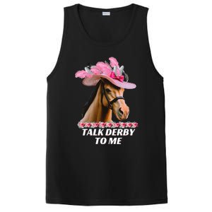 Talk Derby To Me Funny Horse Racing Lover On Derby Day PosiCharge Competitor Tank