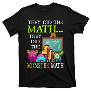 They Did The Math They Did The Monster Math Funny Halloween T-Shirt