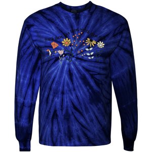 Teacher Day Teach Them Love Them Watch The Grow Flower Tie-Dye Long Sleeve Shirt