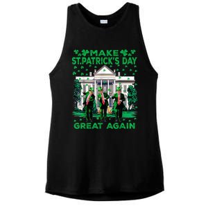 Trump Dance Trump 2024 Make St Patricks Day Great Again Ladies PosiCharge Tri-Blend Wicking Tank