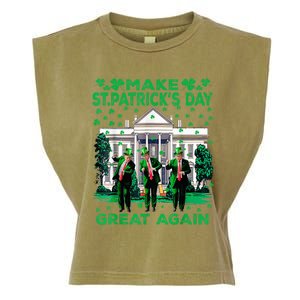 Trump Dance Trump 2024 Make St Patricks Day Great Again Garment-Dyed Women's Muscle Tee