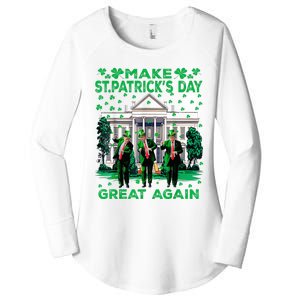 Trump Dance Trump 2024 Make St Patricks Day Great Again Women's Perfect Tri Tunic Long Sleeve Shirt