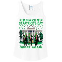 Trump Dance Trump 2024 Make St Patricks Day Great Again Ladies Essential Tank