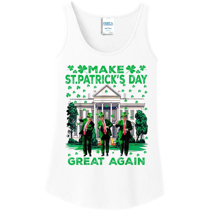 Trump Dance Trump 2024 Make St Patricks Day Great Again Ladies Essential Tank