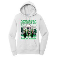 Trump Dance Trump 2024 Make St Patricks Day Great Again Women's Pullover Hoodie