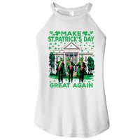 Trump Dance Trump 2024 Make St Patricks Day Great Again Women's Perfect Tri Rocker Tank