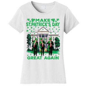 Trump Dance Trump 2024 Make St Patricks Day Great Again Women's T-Shirt