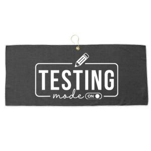 Test Day Teacher Testing Mode On Gifts For Women Large Microfiber Waffle Golf Towel