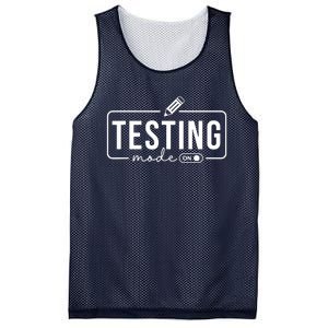 Test Day Teacher Testing Mode On Gifts For Women Mesh Reversible Basketball Jersey Tank