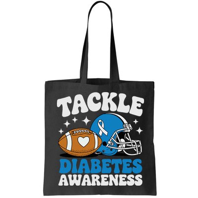 Tackle Diabetic Type 1 Blue Football Diabetes Awareness T1d Bag