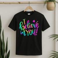 Test Day Teach.er I Believe In You Testing Day Tie Dye T-Shirt