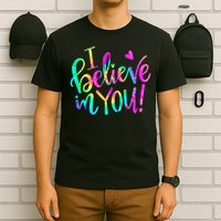 Test Day Teach.er I Believe In You Testing Day Tie Dye T-Shirt