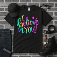 Test Day Teach.er I Believe In You Testing Day Tie Dye Tall T-Shirt