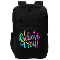 Test Day Teach.er I Believe In You Testing Day Tie Dye Impact Tech Backpack