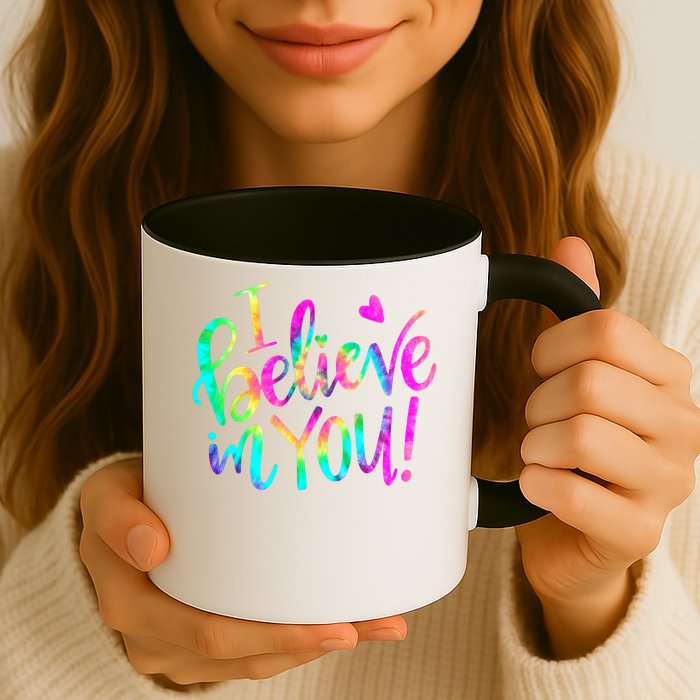 Test Day Teach.er I Believe In You Testing Day Tie Dye Mug