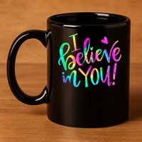 Test Day Teach.er I Believe In You Testing Day Tie Dye 11oz C Handle Ceramic Mug