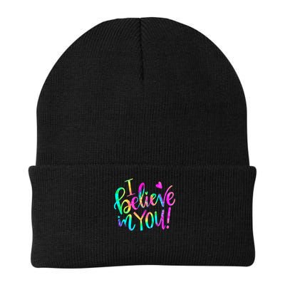 Test Day Teach.er I Believe In You Testing Day Tie Dye Beanie
