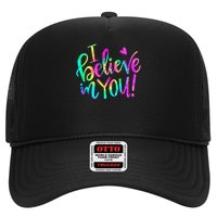 Test Day Teach.er I Believe In You Testing Day Tie Dye Trucker Hat