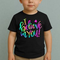 Test Day Teach.er I Believe In You Testing Day Tie Dye Toddler T-Shirt